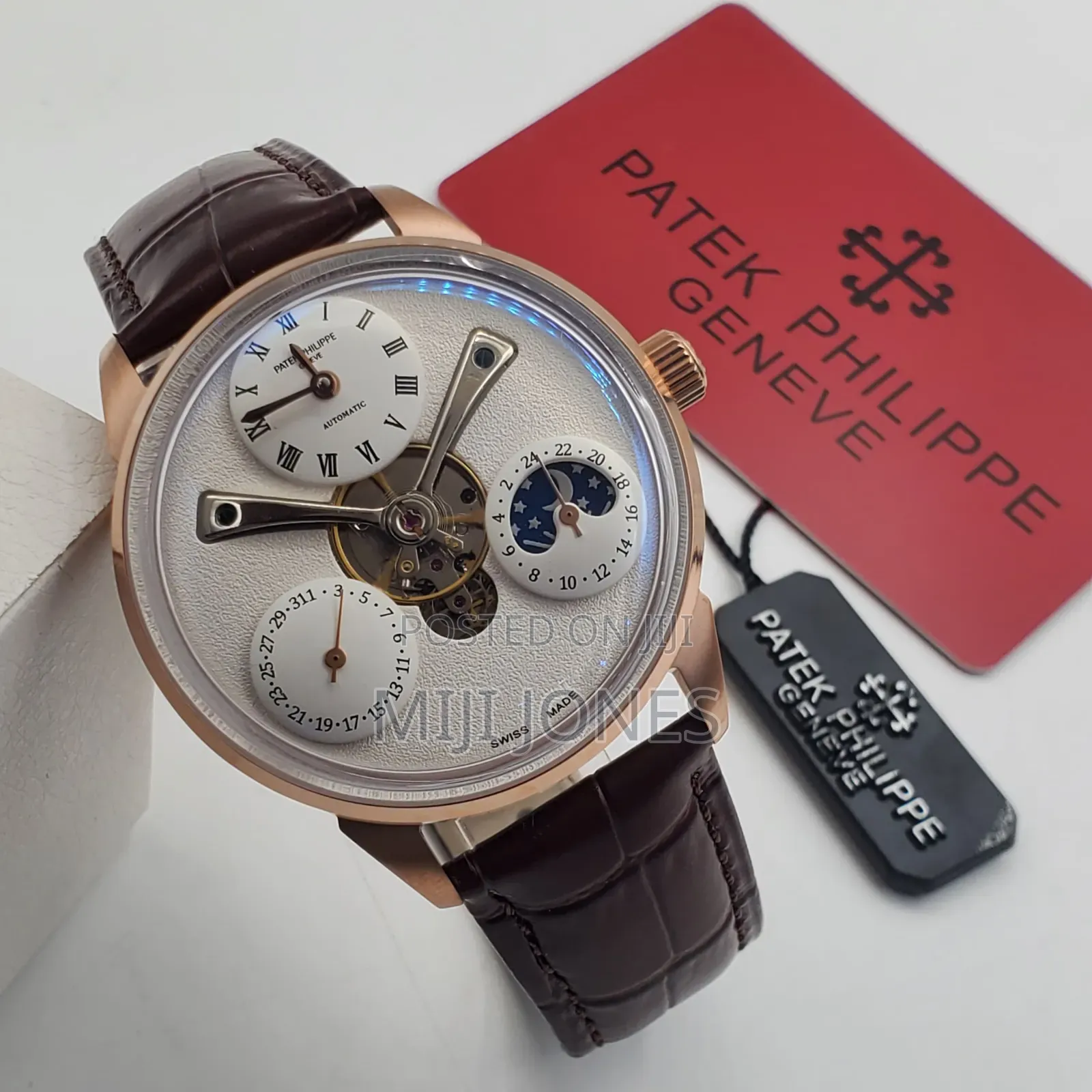 PP Style Classic Watch – Automatic Movement, Genuine Leather*