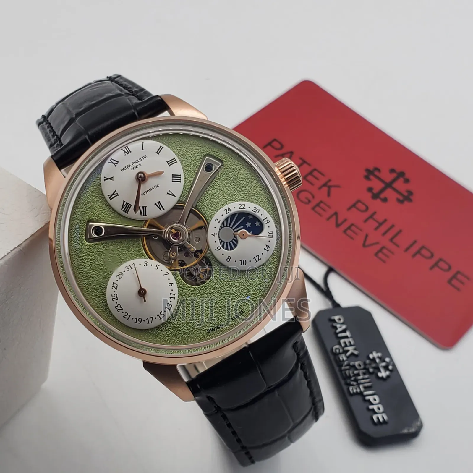 PP Style Classic Watch – Automatic Movement, Genuine Leather*