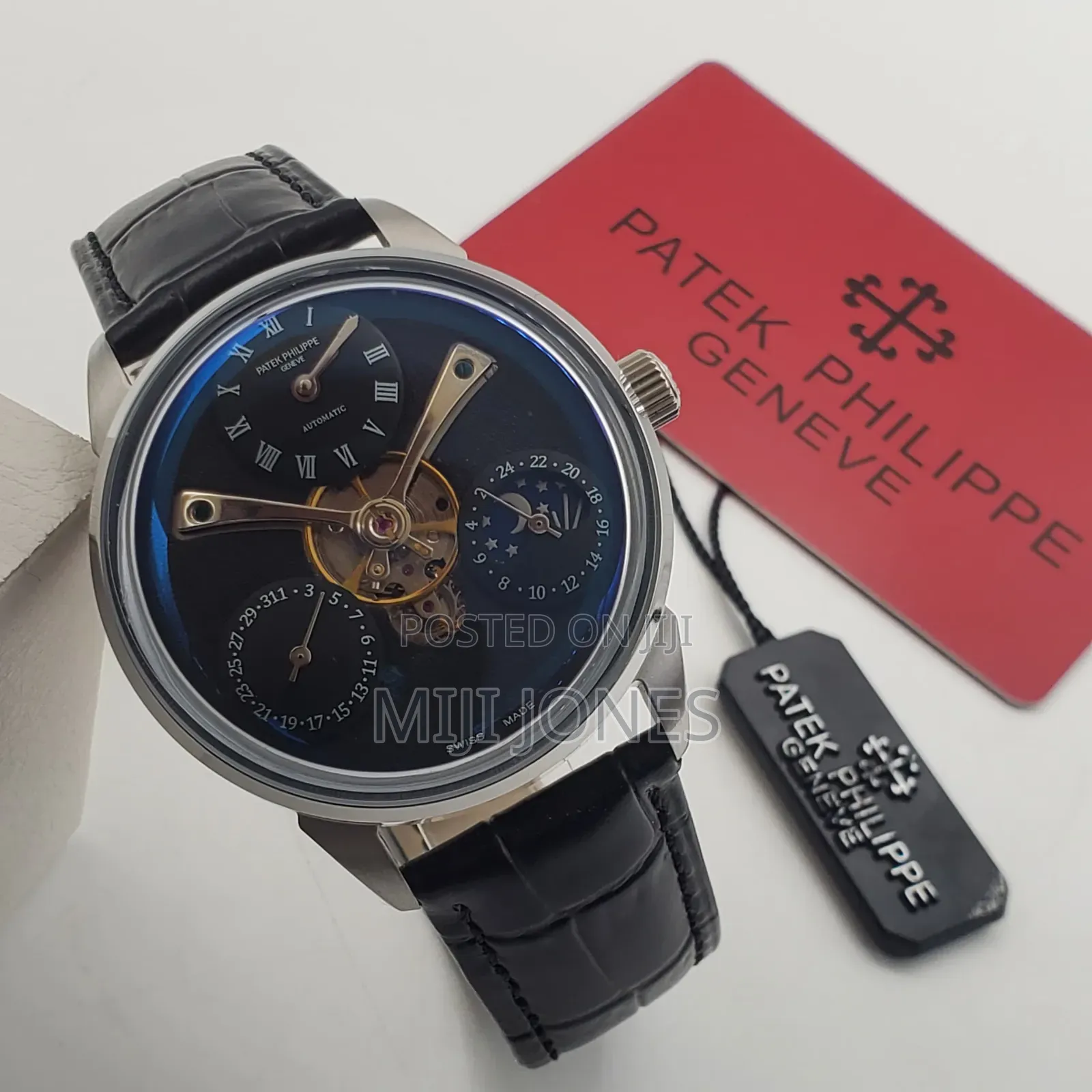 PP Style Classic Watch – Automatic Movement, Genuine Leather*