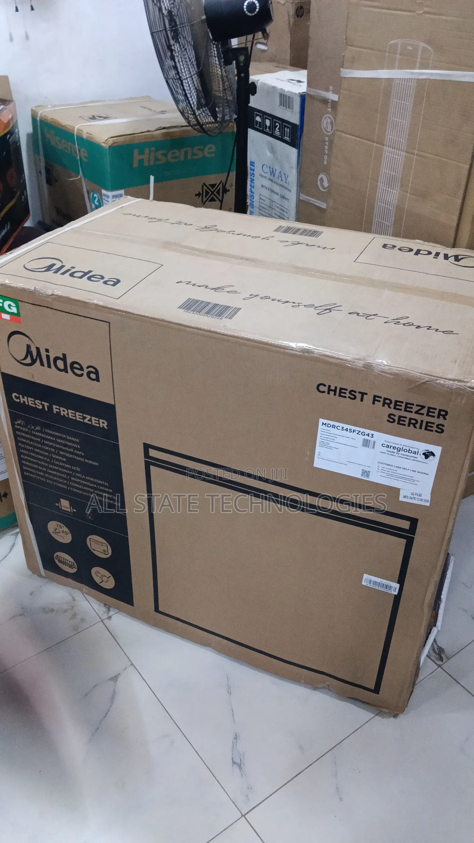 Midea 249L Inverter Deep Freezer