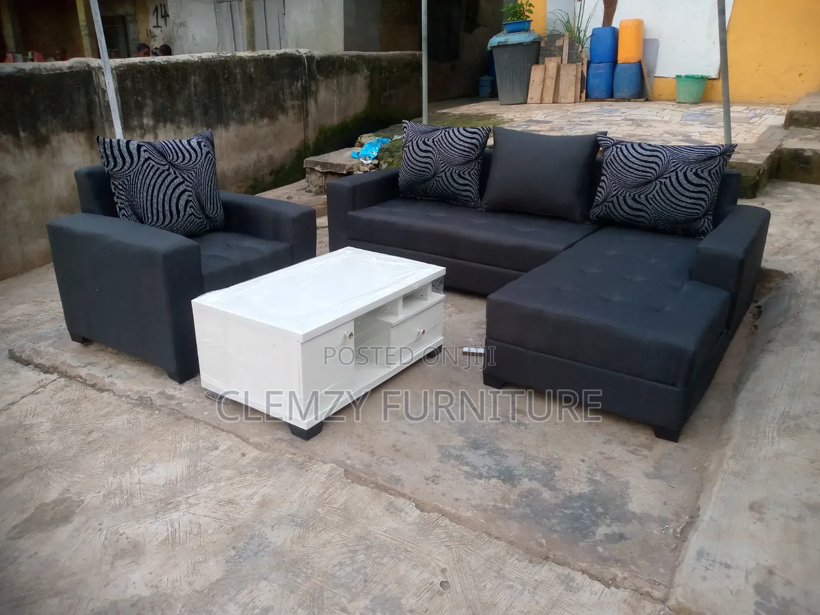 L Shape Chair and Table