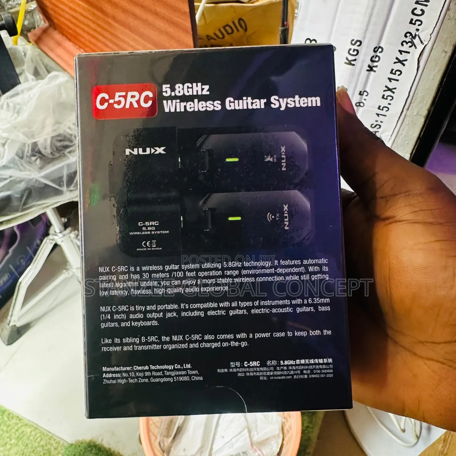 NUX C-5rc 5.8GHz Wireless Guitar System