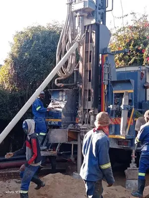 In Ekpoma for Water Borehole Drilling.