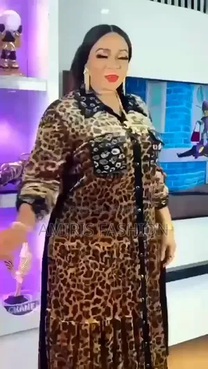 Beautiful Turkey Animal Skin Long Gown