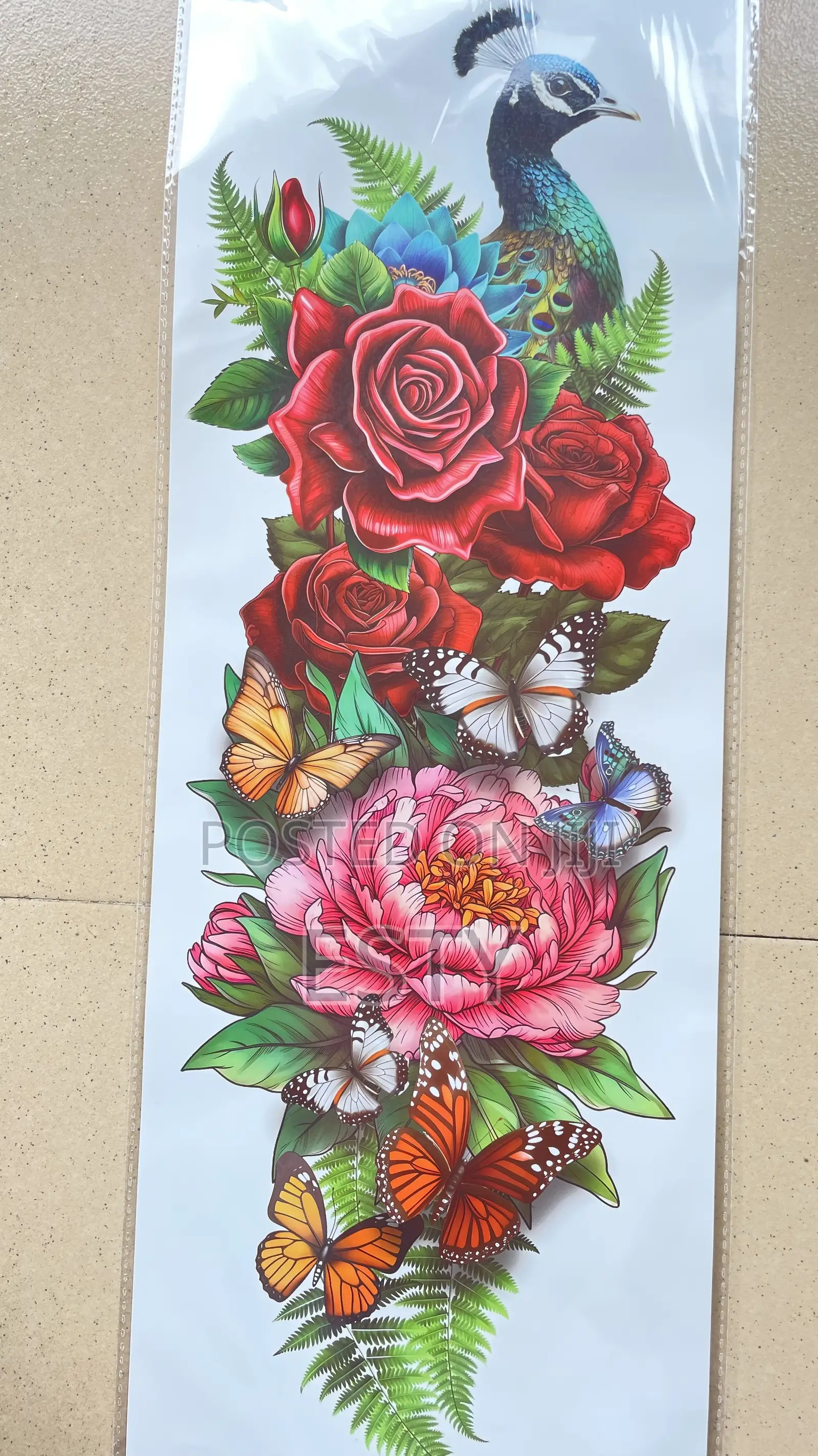 Colorful Temporary Tattoo Stickers
