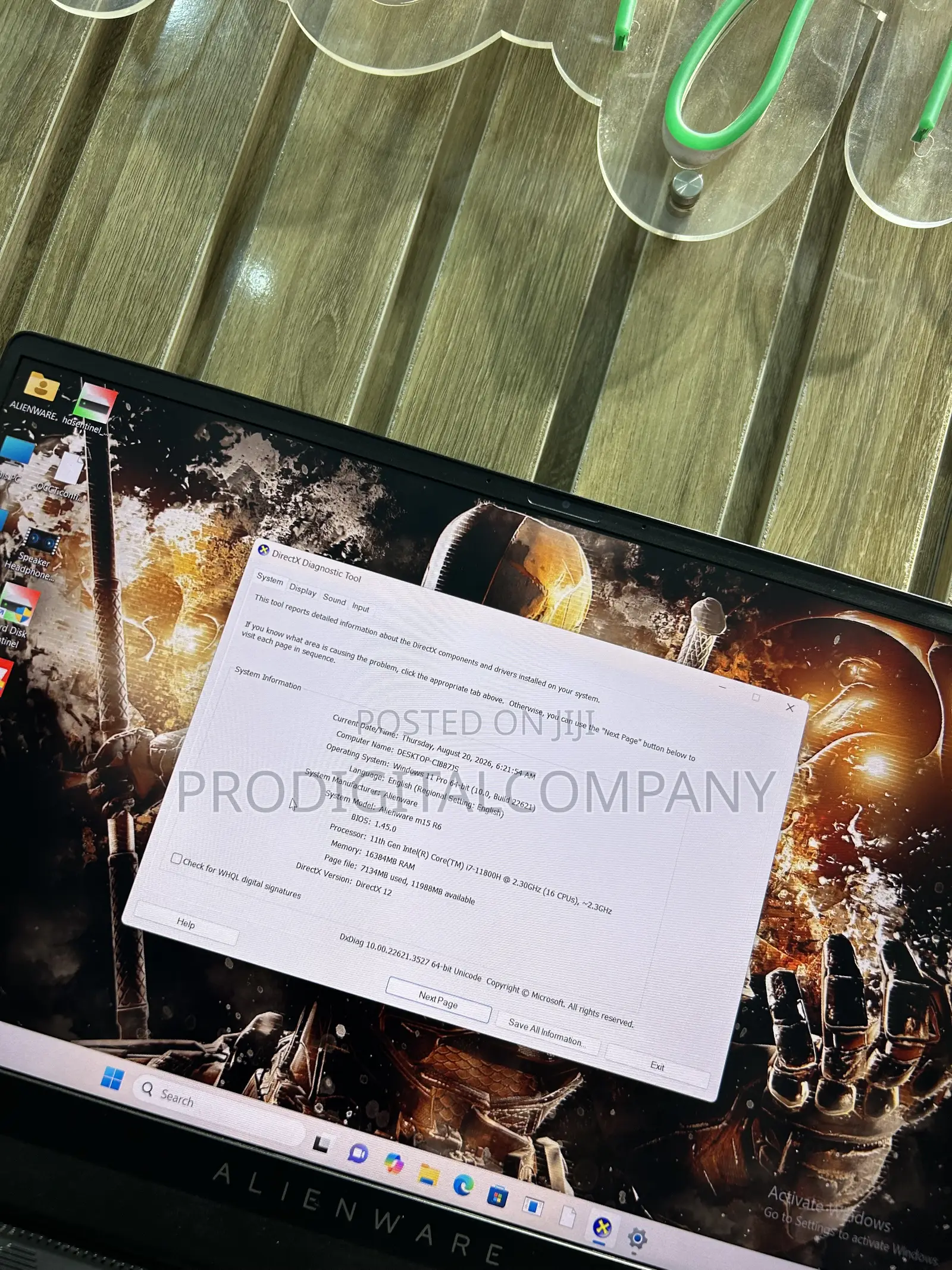 Laptop Alienware M15 R6 16GB Intel Core i7 SSD 1T