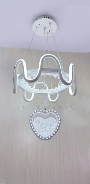 Modern Led Pendant Chandelier With Heart Pendant