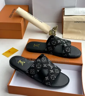 Luxury Louis Vuitton Men's Pam Slippers