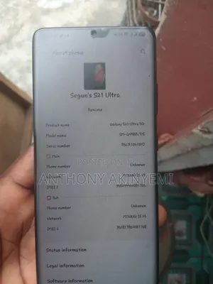 Samsung Galaxy S21 Ultra 5G 256 GB Black