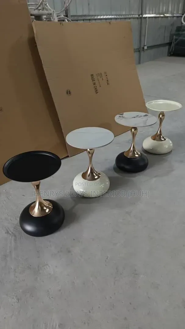 Side Stools Big Size and Small Marble Top