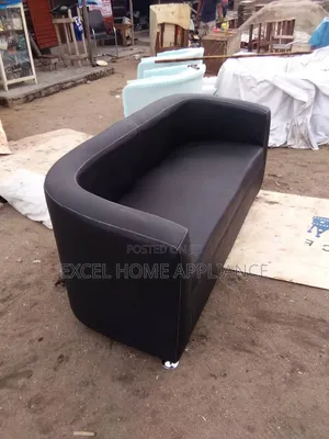 Top Quality Unique Black Leather Bucket Chair