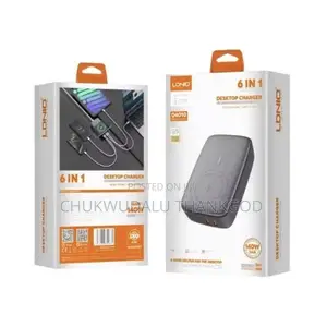 LDNIO Q4010 6 in 1 + Wireless Fast Desktop Charger 140watt