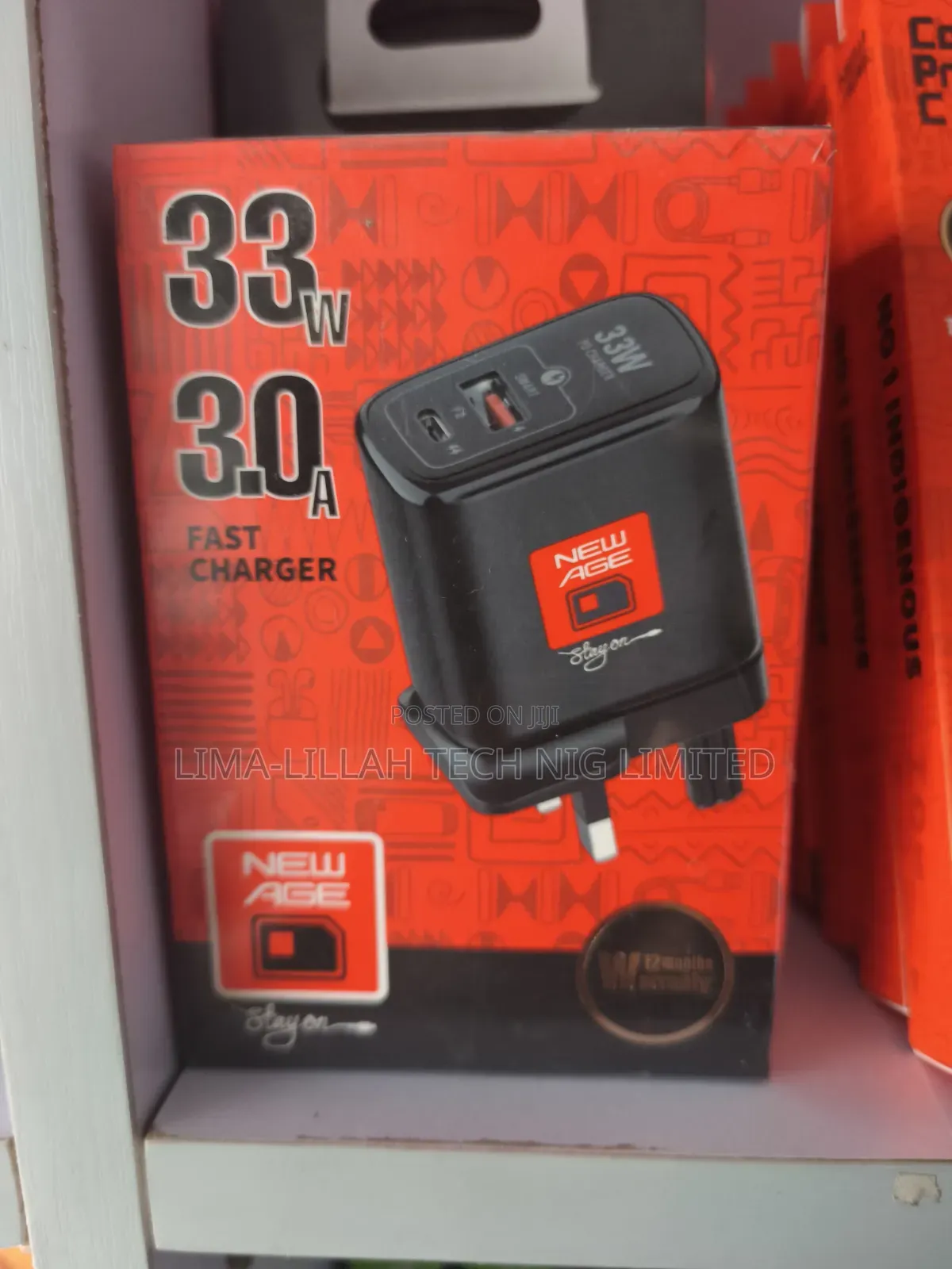 33Watt New Age Charger Plus Type C Cable