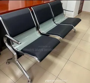 Airport Chairs 3 in One Black and Sliver