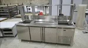 High Quality 3 Door Stainless Steel Cocktail Water Bar Station