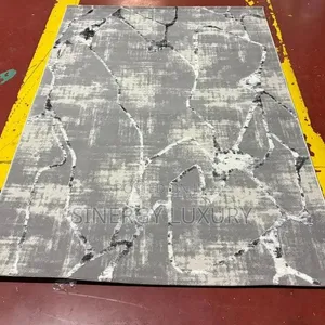 7x10fts Gray,black and White Turkish Center Rug