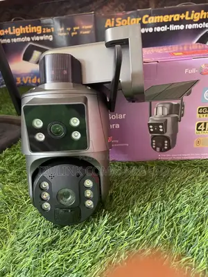 Dual Lens 4g Solar CCTV Camera With MTN SIM Card