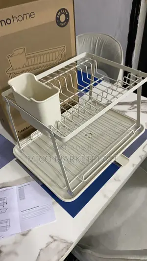 Oraimo RackDrain Foldable Two-Tier Dish Rack With Guided Drainage