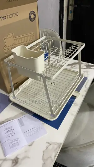 Oraimo RackDrain Foldable Two-Tier Dish Rack With Guided Drainage