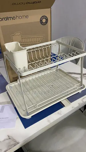 Oraimo RackDrain Foldable Two-Tier Dish Rack With Guided Drainage