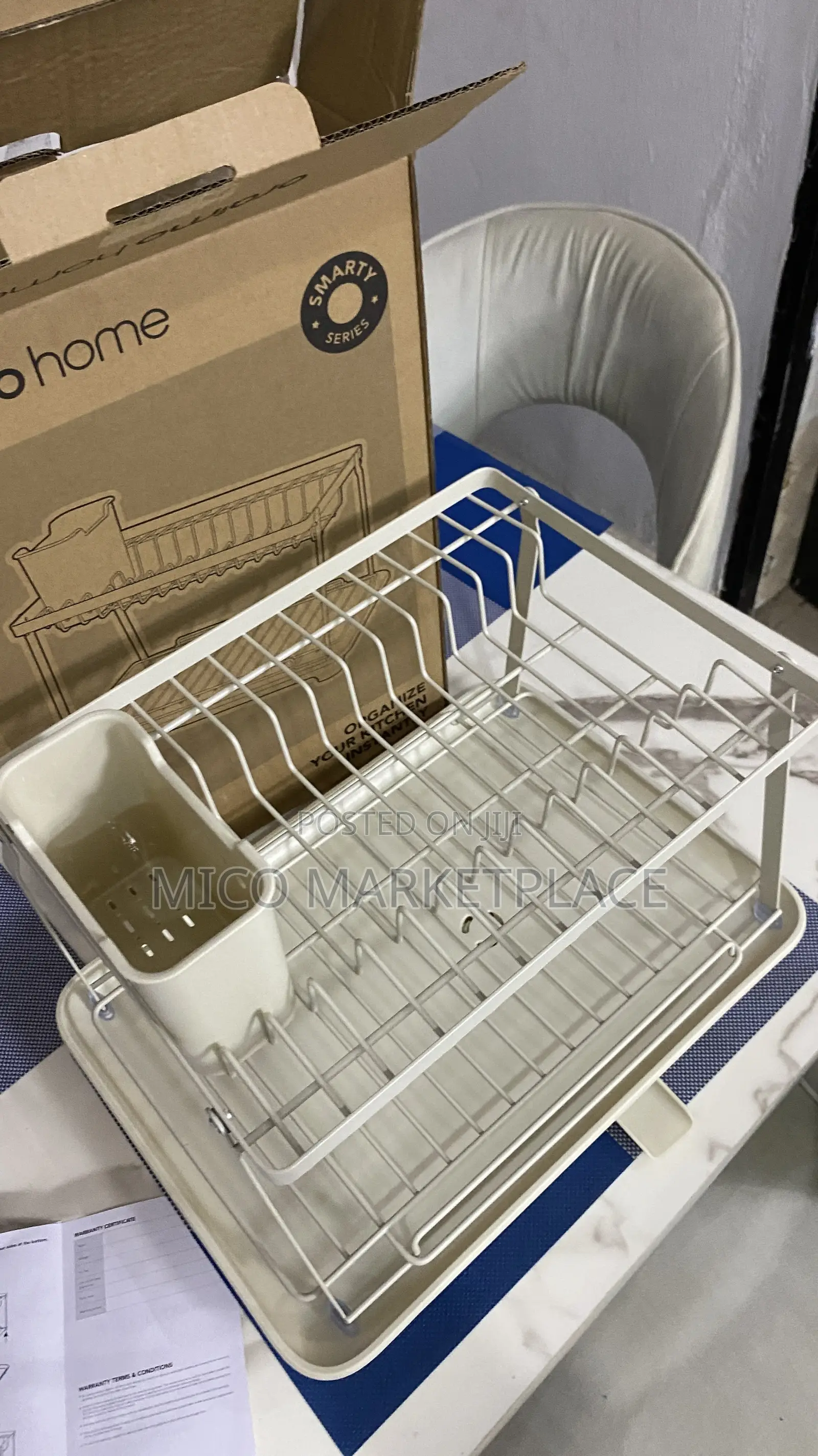 Oraimo RackDrain Foldable Two-Tier Dish Rack With Guided Drainage