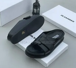High Quality Jil Sander Hook and Loop Colours Slippers