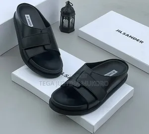High Quality Jil Sander Hook and Loop Colours Slippers