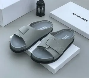 High Quality Jil Sander Hook and Loop Colours Slippers