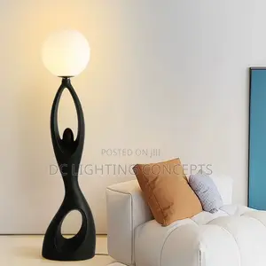 Nordic Simple Creative Human Shaped Led Floor Lamp for Living Room.