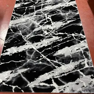 5x7fts Gray,black and White Turkish Center Rug