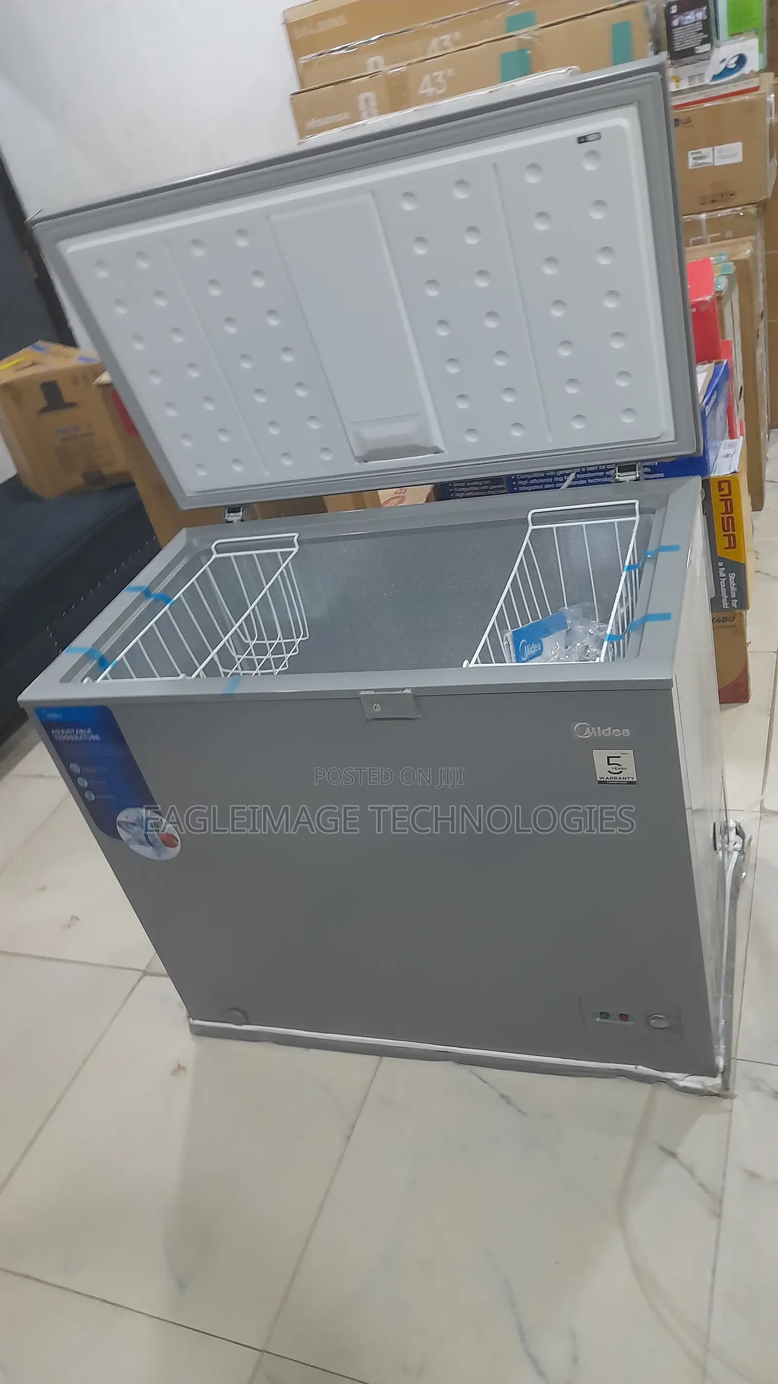MDRC345FZG43 Midea 249L Freezer – Grey Finish