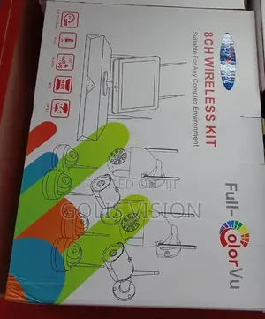 Polyvision 8CH Wireless Kit Full-ColorVu Video Surveillance System,]