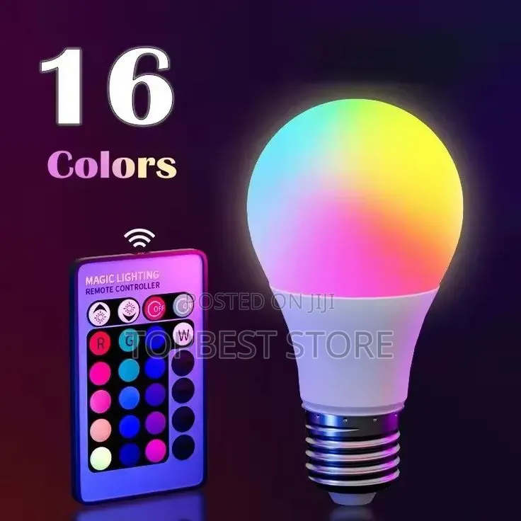 Multiple Color Led Bulb With Remote Control