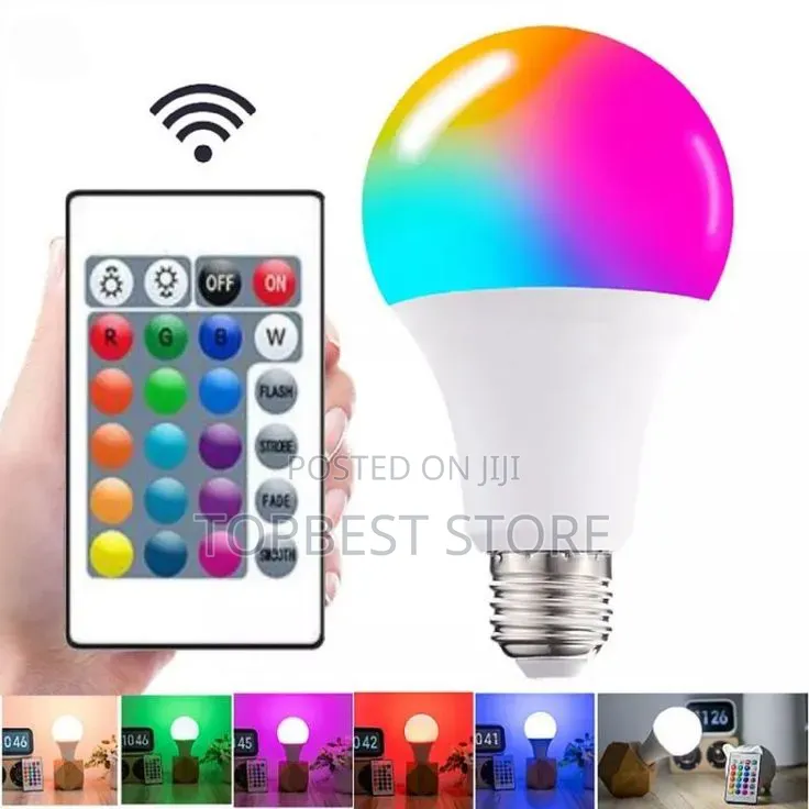 Multiple Color Led Bulb With Remote Control