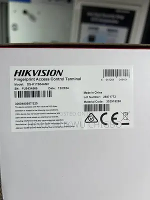 Hikvision Fingerprint Access Control Terminal DS-K1T804AMF
