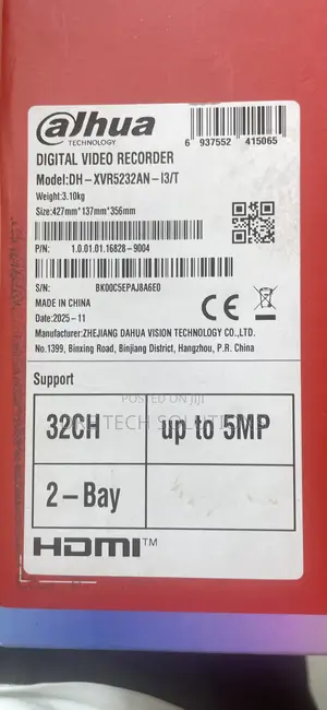 Dahua 32ch DVR Up to 5mp.