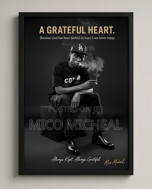 A Grateful Heart Framed Wall Art – Inspirational Decor