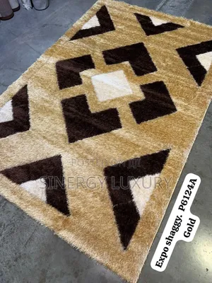 5x7fts Brown Gold and Beige Turkish Center Rug
