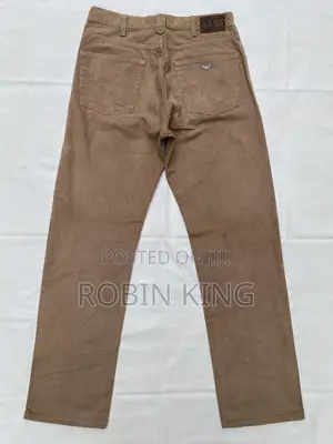 Giorgio Armani Vintage Brown Cotton Velvet Jeans W30 L44