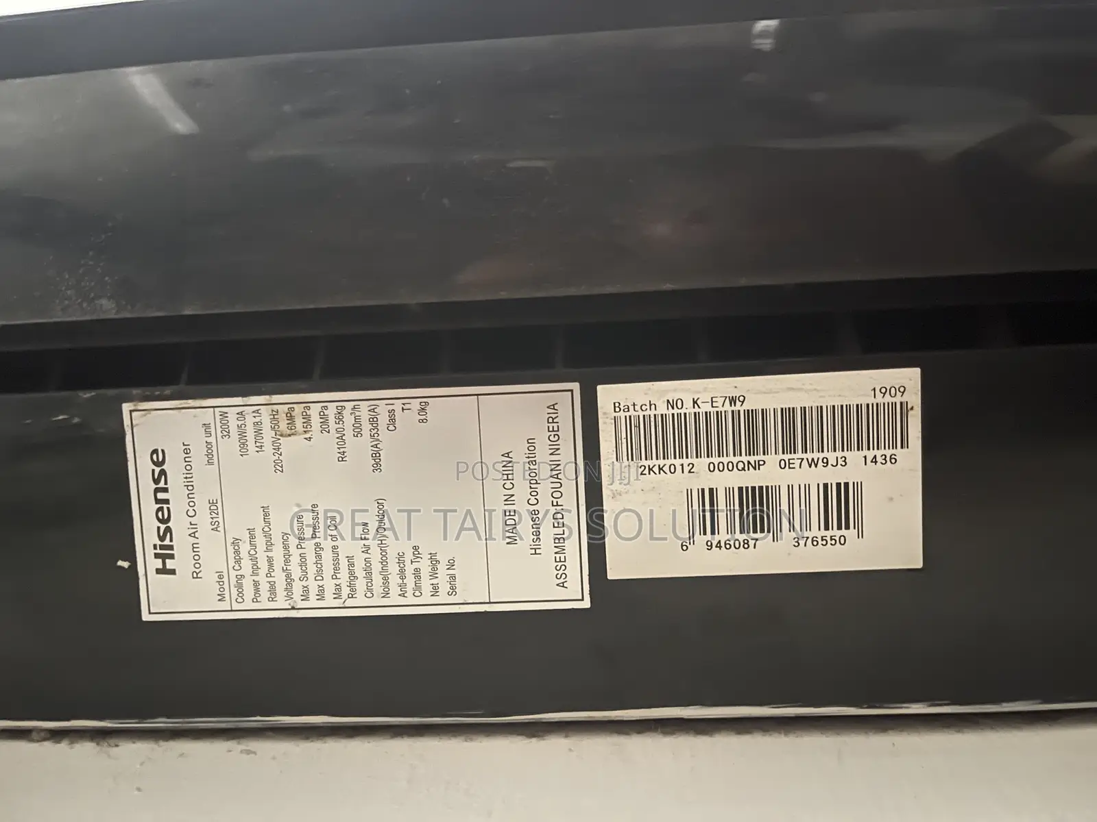 Hisense 1.5HP Air Conditioner