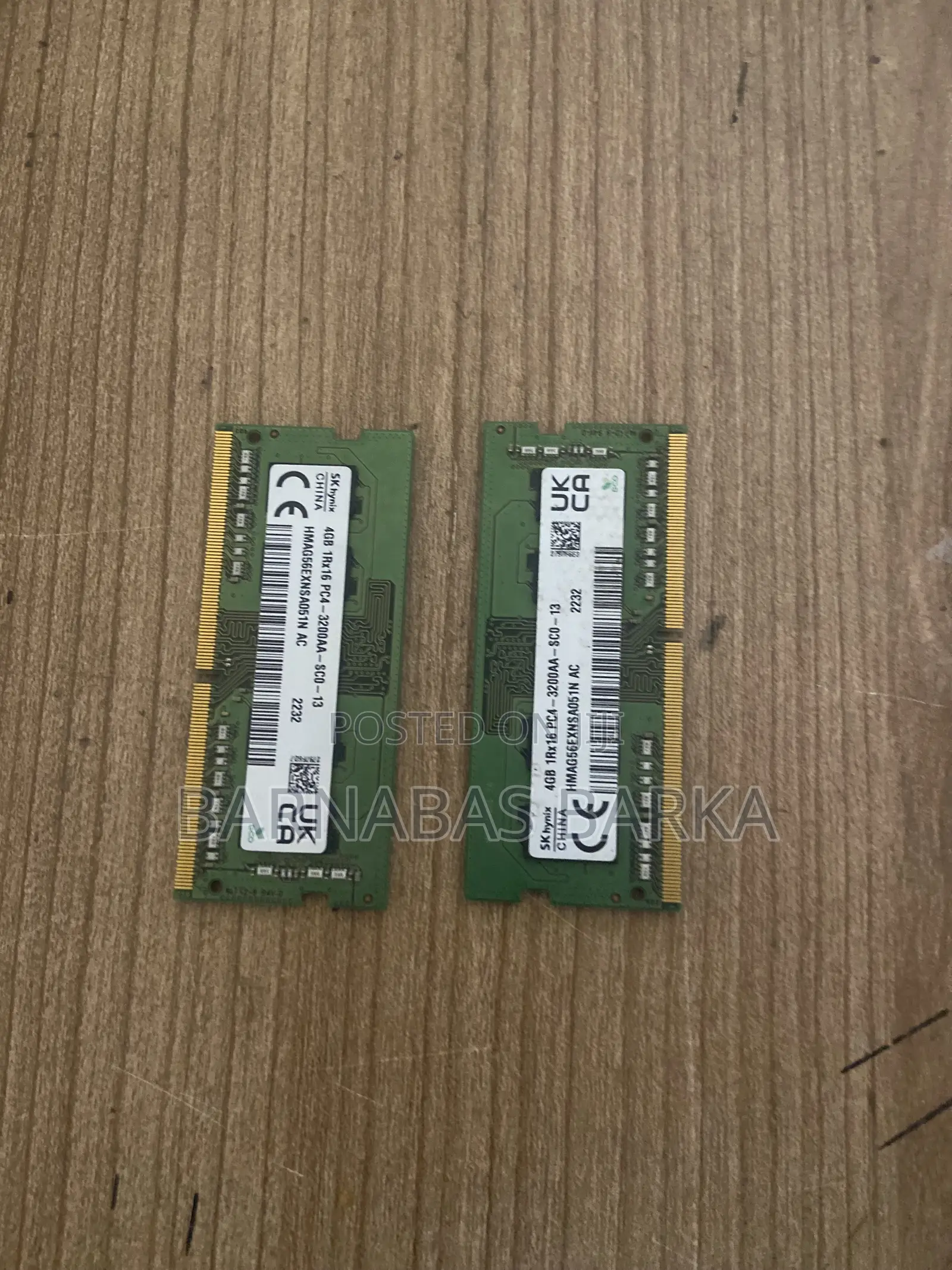 DDR 4 Ram Sticks 8gigs Together 4gigs Each