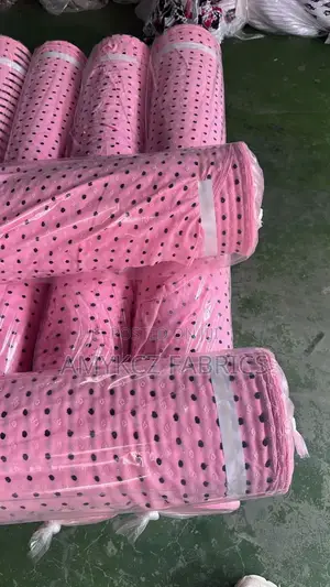Beautiful Pink Stone Pimple Crepe Fabric – Premium Quality