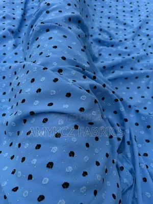 Beautiful Premium Stone Pimple Fabric – Blue