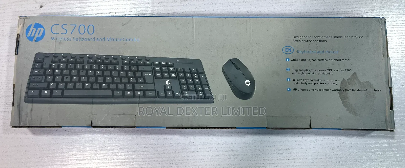 HP Cs 700 Wireless Keyboard and Mouse Combo