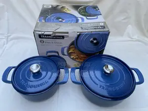 Tramontina Cast Iron Dutch Ovens Set of Two Size 4 Qt and 6 Qt