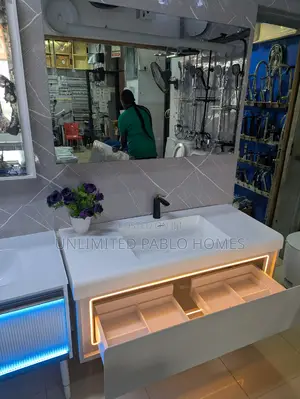 Modern LED Bathroom Vanity With Mirror