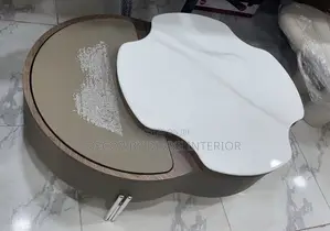 Modern Irregular Coffee Table With Storage Space