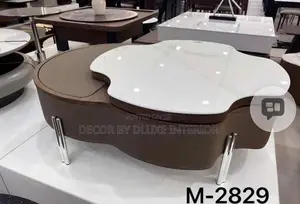 Modern Irregular Coffee Table With Storage Space