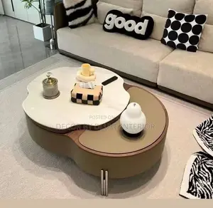 Modern Irregular Coffee Table With Storage Space