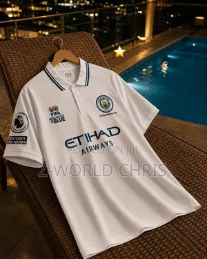 Manchester City Official 26 Uefa Pre-Match Conference Shirt